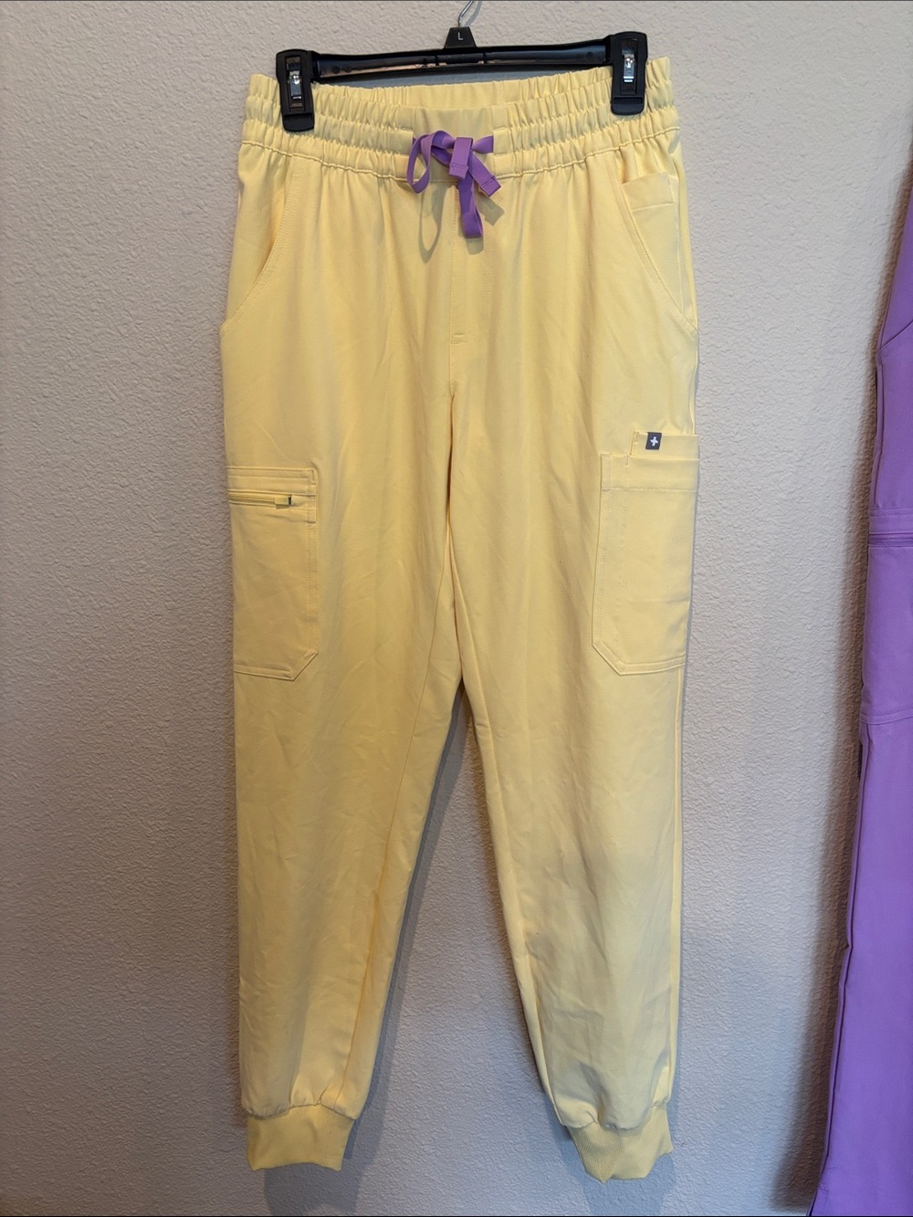 S FIGS scrub bottoms - Yellow and Lavender - Picture 2 of 7